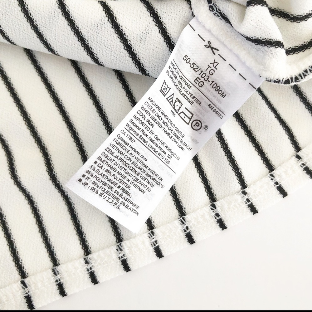 Banana Republic Stripe Crepe Off Shoulder Top - Picture 4 of 6